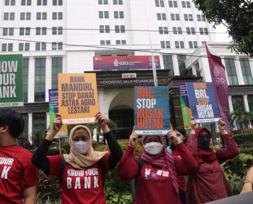 Protest against 36 Banks Complicit